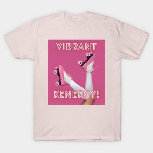 Vibrant Kenergy Pink Rollerskate T-shirt T-Shirt